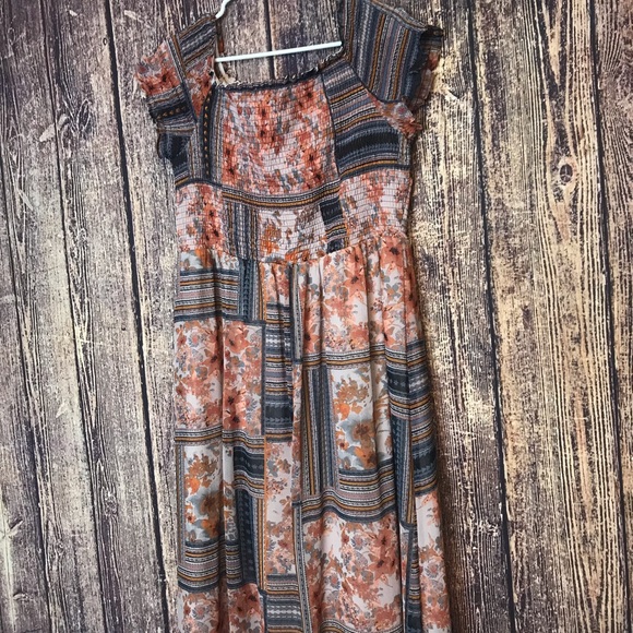 Women's Patterned Chiffon XL Dress Xhilaration - Picture 6 of 6